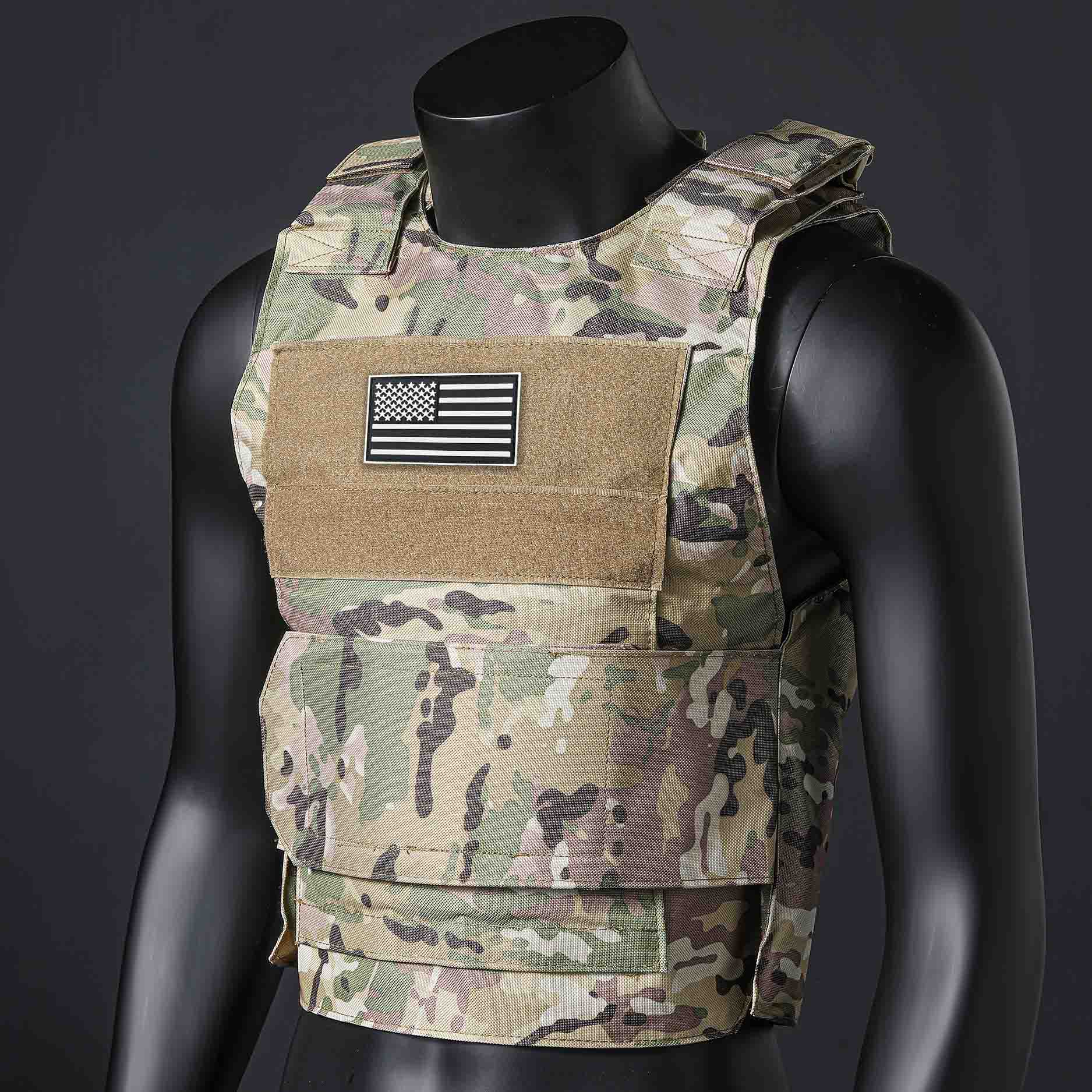 Crossfit Weight Vest - (هدية العلم الأمريكي) سترة تدريب سريعة