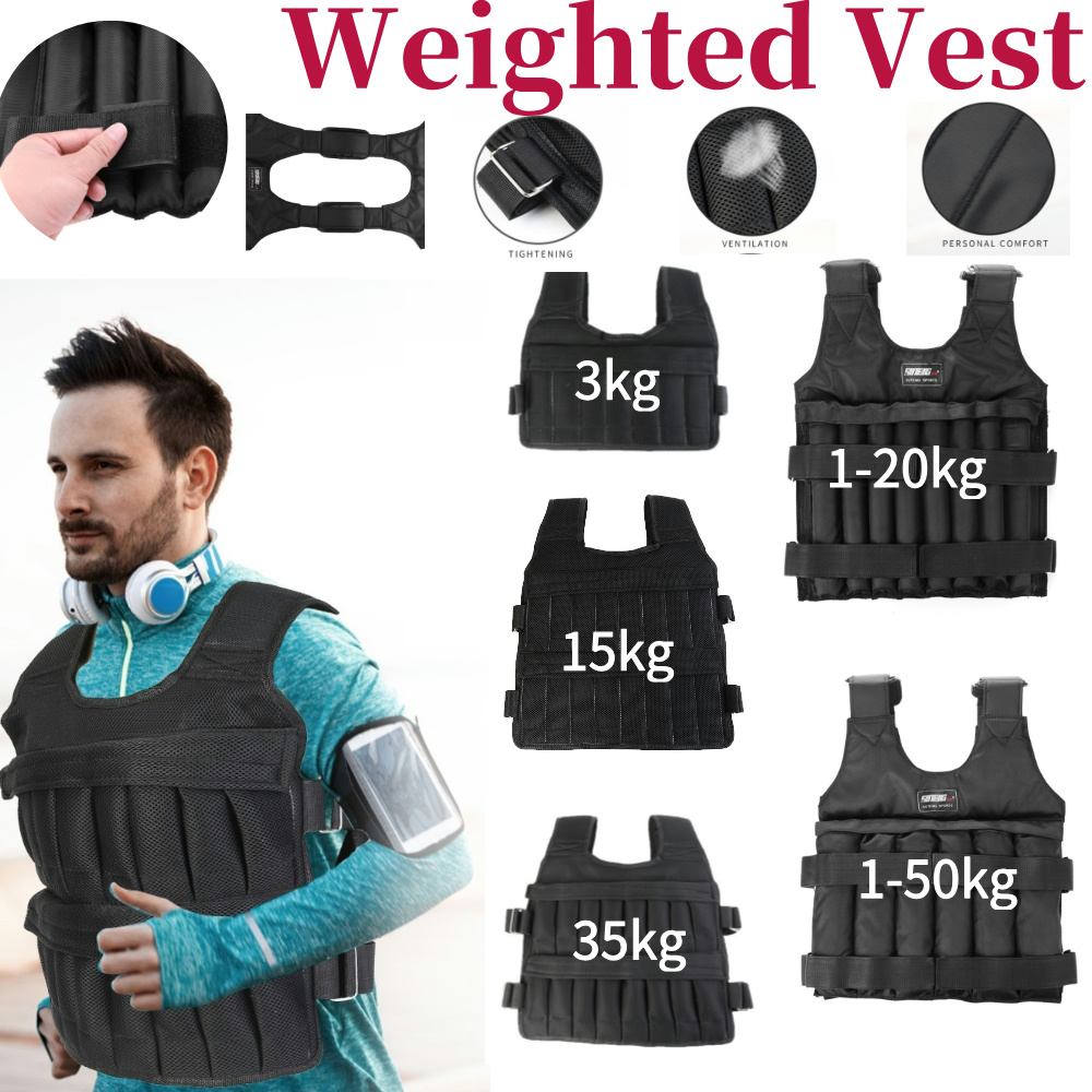 Crossfit Weight Vest - سترة تدريب قابلة للتعديل بوزن 3/15/35
