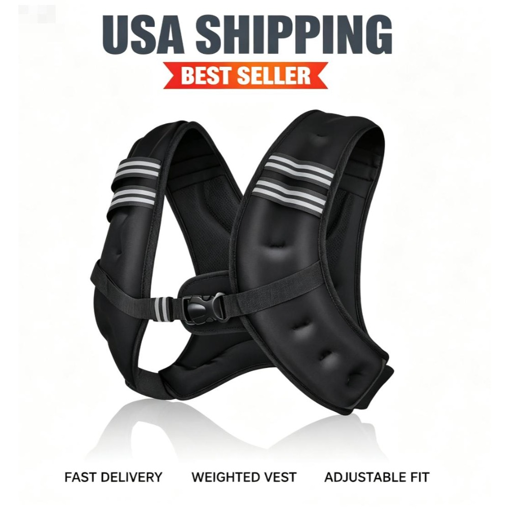 Crossfit Weight Vest - سترة تدريب رياضية مزودة بأوزان حديدية