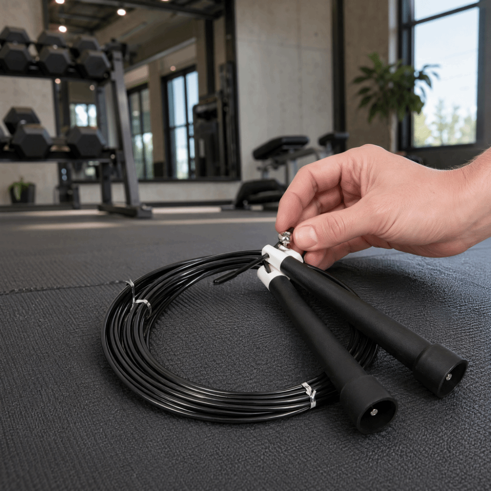 Skipping Rope Pvc - حبل قفز محمول من الفولاذ المقاوم