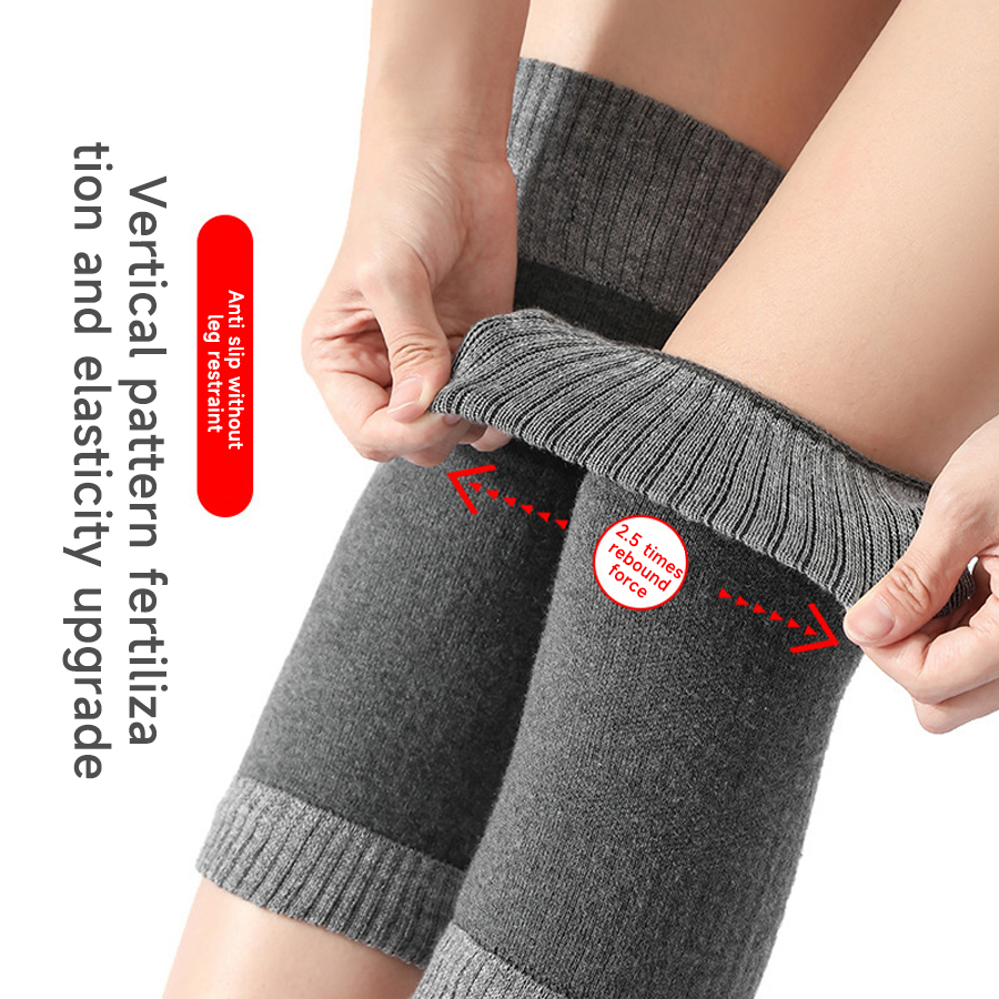 الشتاء الصوف دعامة الركبة منصا - مراجعة Knee Sleeve Pair وسعره