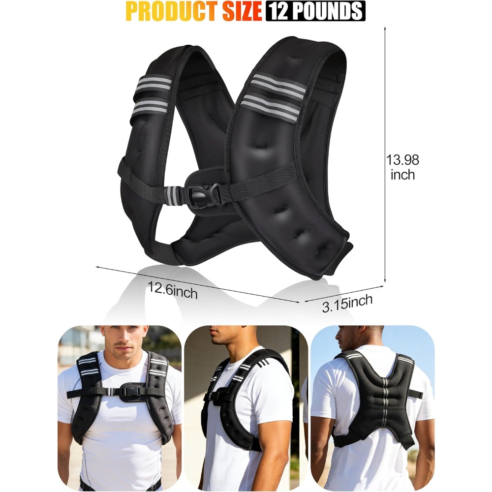 سترة تدريب رياضية مزودة بأوزان - مراجعة Crossfit Weight Vest وسعره