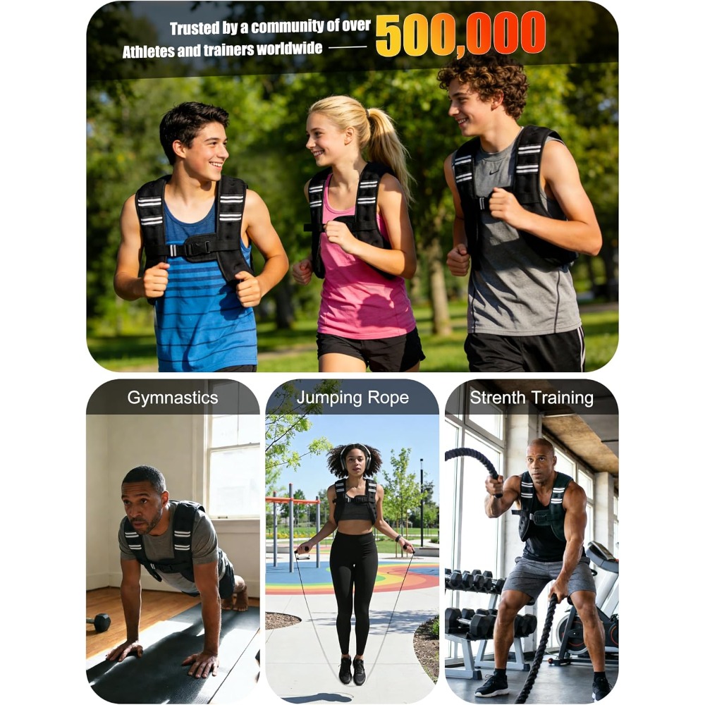 سترة تدريب رياضية مزودة بأوزان - مراجعة Crossfit Weight Vest وسعره