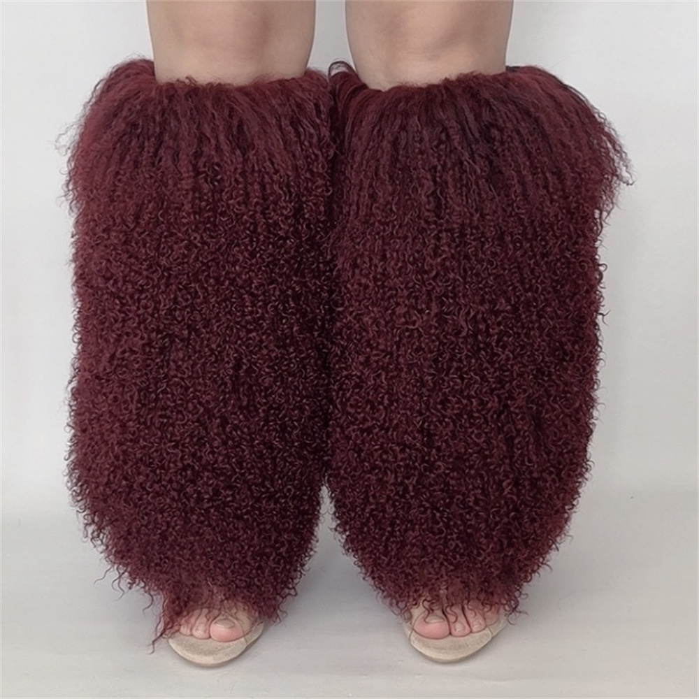 دفايات أرجل نسائية من الفرو ال - مراجعة Knee Sleeve Pair وسعره